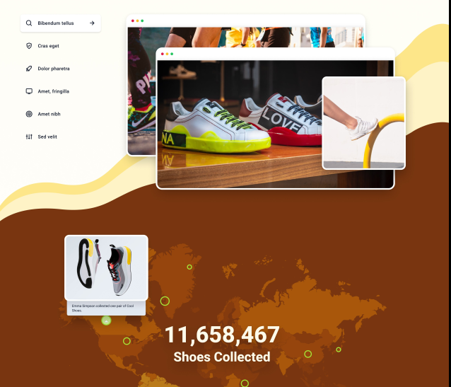 Morden eCommerce landing page design for ( UI )